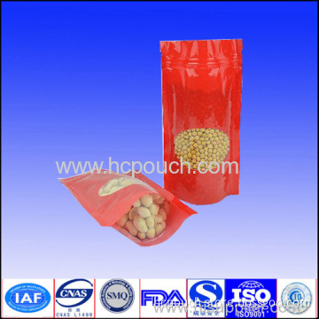 Resealable Stand Up Bag With Clear Window 